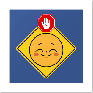 Alert Warning Facial Emoji Expressions #18 Posters and Art